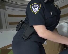 Black party ebony Black suspect taken on a tough ride