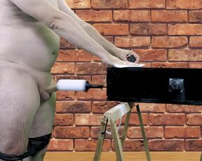 DIY SexMachine TEST 2 Milking Ok ! real amateur