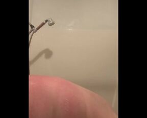 Belly play in the shower